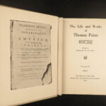 1925 Thomas Paine Life & Work Thomas EDISON Patriot edition Common Sense 10v SET