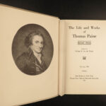 1925 Thomas Paine Life & Work Thomas EDISON Patriot edition Common Sense 10v SET