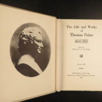 1925 Thomas Paine Life & Work Thomas EDISON Patriot edition Common Sense 10v SET