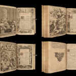 1696 BEAUTIFUL ART Catholic Missal Bible Prayers Liturgy Chant Music Lyon RARE