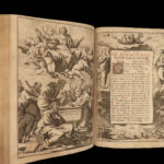 1696 BEAUTIFUL ART Catholic Missal Bible Prayers Liturgy Chant Music Lyon RARE