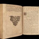 1696 BEAUTIFUL ART Catholic Missal Bible Prayers Liturgy Chant Music Lyon RARE