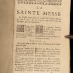 1721 BEAUTIFUL French ROYAL Mass Catholic Breviary Missal Armorial Arms Binding