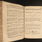 1721 BEAUTIFUL French ROYAL Mass Catholic Breviary Missal Armorial Arms Binding