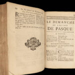 1721 BEAUTIFUL French ROYAL Mass Catholic Breviary Missal Armorial Arms Binding