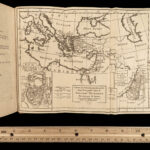 1767 Latin New Testament Bible MAP Novum Testamentum Barbou Leather Case Vatican