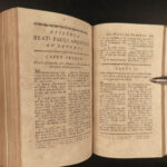 1767 Latin New Testament Bible MAP Novum Testamentum Barbou Leather Case Vatican