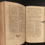 1767 Latin New Testament Bible MAP Novum Testamentum Barbou Leather Case Vatican