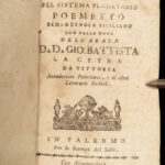 1793 Astronomy Epic Poem Italian Certa Galileo Newton Brahe Copernicus Palermo