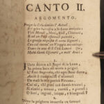 1793 Astronomy Epic Poem Italian Certa Galileo Newton Brahe Copernicus Palermo