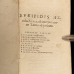 1567 GREEK 1ed Tragedies Sophocles Euripides Aeschylus Erasmus Melanchthon RARE