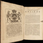 1680 Virgil Aeneid + 1684 Plautus Comedies Plays Classical Latin Rome 2v Lot