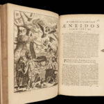 1680 Virgil Aeneid + 1684 Plautus Comedies Plays Classical Latin Rome 2v Lot