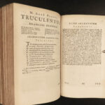 1680 Virgil Aeneid + 1684 Plautus Comedies Plays Classical Latin Rome 2v Lot