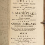 1789 RARE Cavalry Regulations Spanish Army Portugal Seven Years War Spain Lippe