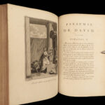 1789 French Holy BIBLE Sainte Biblia + SACY 300+ Illustrated Plates MAP 12v SET