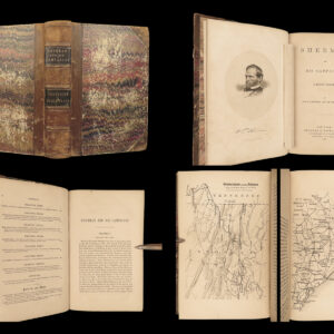 1865 PROVENANCE General Sherman 1st ed Campaigns Civil War Union Military Maps