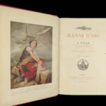 1883 EXQUISITE Binding Joan of Arc Henri Wallon FRANCE Illustrated Jeanne d’Arc