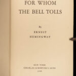 1940 Ernest Hemingway 1st ed For Whom the Bell Tolls American War ORIGINAL DJ