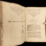 1591 LAW Justinian Institutes Codex Rome Corpus Juris Civilis Gregor Haloander