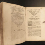 1591 LAW Justinian Institutes Codex Rome Corpus Juris Civilis Gregor Haloander