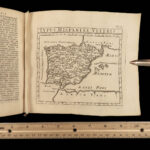 1716 Julius Caesar WAR Commentary Military MAPS Tactics Bellum Africum Hirtius