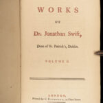 1766 Gulliver’s Travels 1st ed Jonathan Swift Irish FAMOUS Hawkesworth 12v RARE