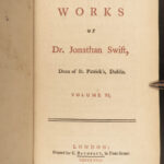 1766 Gulliver’s Travels 1st ed Jonathan Swift Irish FAMOUS Hawkesworth 12v RARE