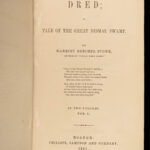 1856 Harriet Beecher Stowe 1ed DRED Dismal Swamp Nat Turner Slavery Abolition 2v