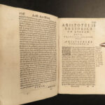 1572 ARISTOTLE Art of Rhetoric RARE Philosophy Ars Rhetorica Latin Venice Vellum