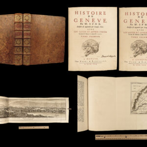 1730 History of GENEVA 1ed Switzerland Spon Illustrated Swiss City Views 2v SET