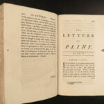 1747 ENGLISH Letters of Pliny the Younger Roman Vesuvius Tacitus ROME Melmoth 2v