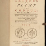 1747 ENGLISH Letters of Pliny the Younger Roman Vesuvius Tacitus ROME Melmoth 2v