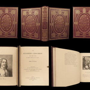 1861 John Bunyan Pilgrim’s Progress Illustrated Demons Puritan Memoir Bible ART