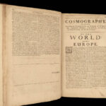 1682 ENGLISH Cosmography Peter Heylyn INDIAN Columbus America Voyage California
