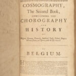 1682 ENGLISH Cosmography Peter Heylyn INDIAN Columbus America Voyage California