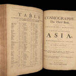 1682 ENGLISH Cosmography Peter Heylyn INDIAN Columbus America Voyage California