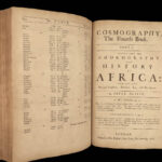 1682 ENGLISH Cosmography Peter Heylyn INDIAN Columbus America Voyage California