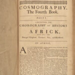 1682 ENGLISH Cosmography Peter Heylyn INDIAN Columbus America Voyage California