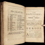 1693 ENGLISH Gazetteer Europe Geography Castle England Ports Constantinople RARE