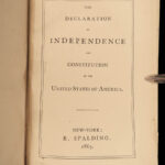 1865 Slavery 13th Amendment Declaration of Independence US Constitution Civil War