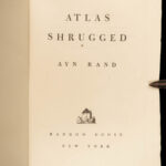 1957 Atlas Shrugged TRUE 1st printing Ayn Rand Objectivism Dystopian Philosophy