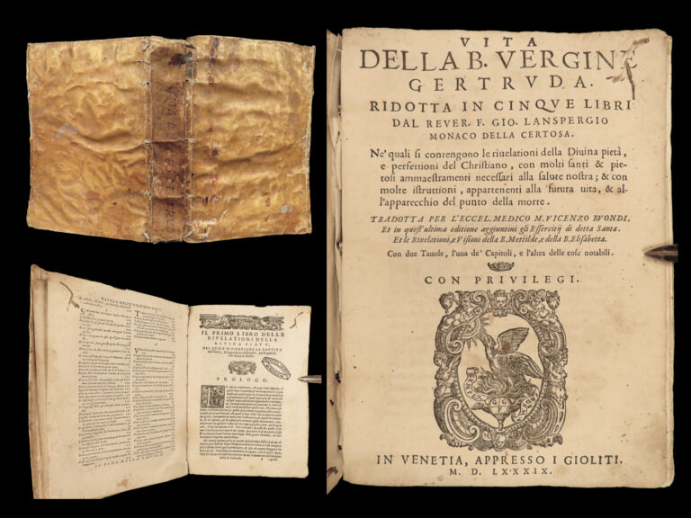 Image of 1589 Saint Gertrude Mystic Visions Lanspergius Benedictine Monastics Monks Nuns