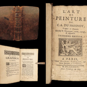 1684 Art of Painting Charles Alphonse du Fresnoy French Arte Graphica Peinture