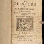 1684 Art of Painting Charles Alphonse du Fresnoy French Arte Graphica Peinture