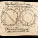 1693 Illustrated CALLIGRAPHY German Neudoerffer Children Alphabet Typography