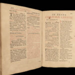 1694 Catholic Book of Hours Prayers Hymns Liturgy Latin Bible Moroccan Valfray