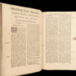 1630 Medieval Dominican Funeral BIBLE Sermons de Sancto Geminiano Jesuit Gibbon