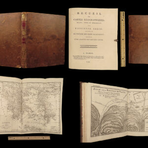 1790 Greek ATLAS Maps Travels of Anacharsis Greece Philosophy Persia Barthelemy