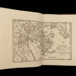 1790 Greek ATLAS Maps Travels of Anacharsis Greece Philosophy Persia Barthelemy